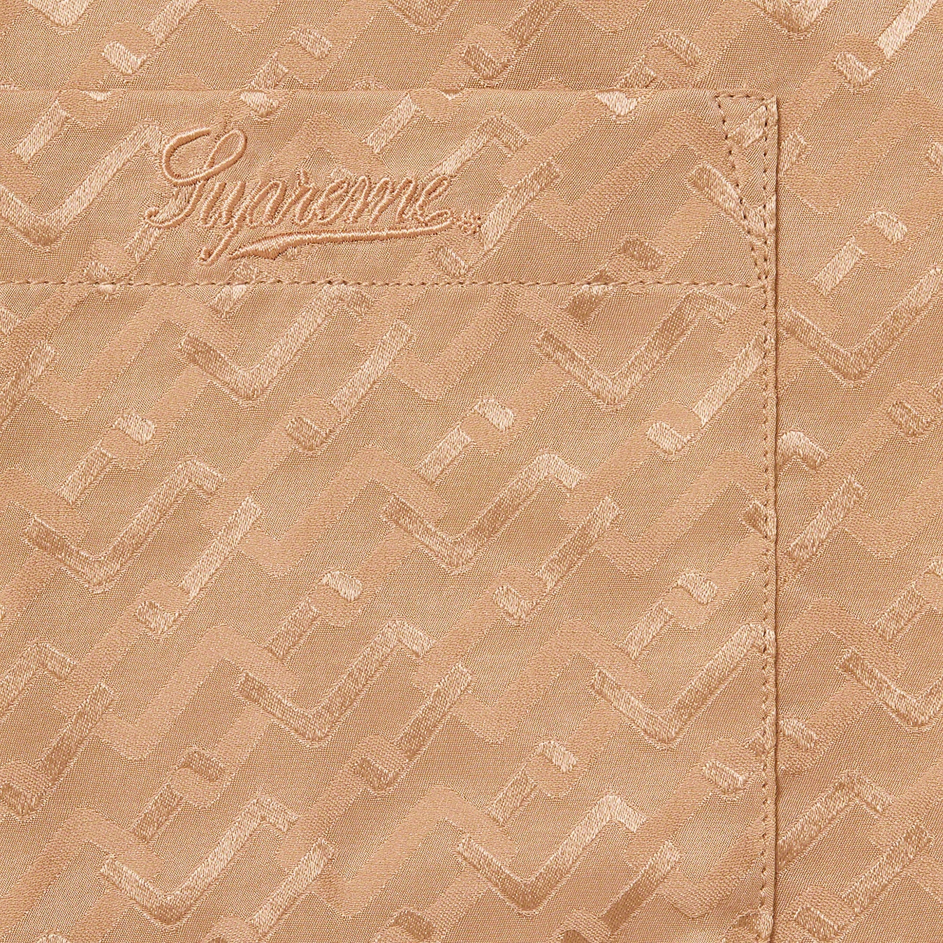 Tonal Monogram Silk S/S Shirt view 8